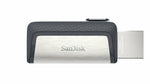 SanDisk Ultra Dual Drive USB Type-C | 128GB USB Flash Drive | USB Type-A / USB Type-C 3.2 Gen 1 (3.1 Gen 1) | Zwart, Zilver