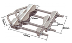 Balkon Mastklem 40-60 mm set van 2 stuks
