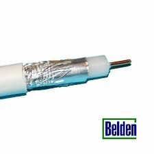 Coax kabel Belden H125 PVC Wit – per meter