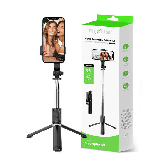 Rixus Bluetooth Selfie Stick Tripod Universal