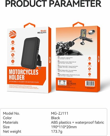 MG Motorcycles Phone Holder
