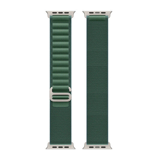 42/44/45/49mm Watch Alpine loop Chain Strap Dark Green