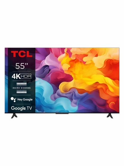 TCL 55P61B 55" | 4K Ultra HD LED Smart TV | Google TV | HDR10 | 60Hz | Wifi & Bluetooth