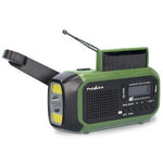 Noodradio  Draagbaar Model DAB+ / FM Batterij Gevoed Handslinger Solar Powered USB Gevoed  Wekker