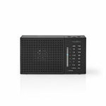 FM-Radio  Draagbaar Model AM / FM Batterij Gevoed  Analoog  1.5 W Zwart-Wit Scherm Koptelefoonoutput | IP20 | Zwart