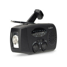 Noodradio  Tafelmodel AM / FM Powerbank-functie Accu gevoed / Handslinger / USB Gevoed