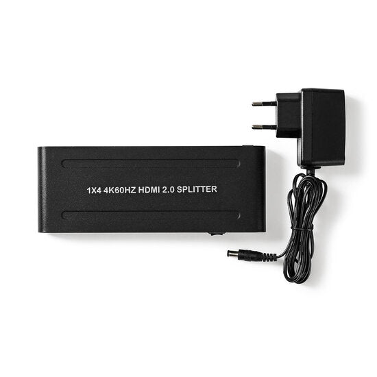HDMI Splitter  4-Poorts poort(en) 4x HDMI Output 4K@60Hz 18 Gbps Metaal Antraciet