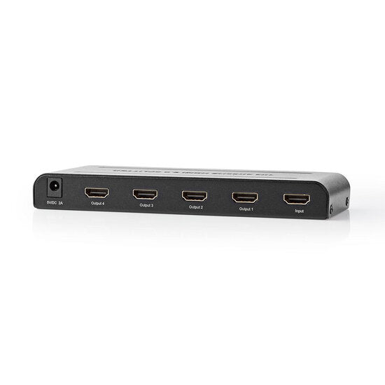 HDMI Splitter  4-Poorts poort(en) 4x HDMI Output 4K@60Hz 18 Gbps Metaal Antraciet