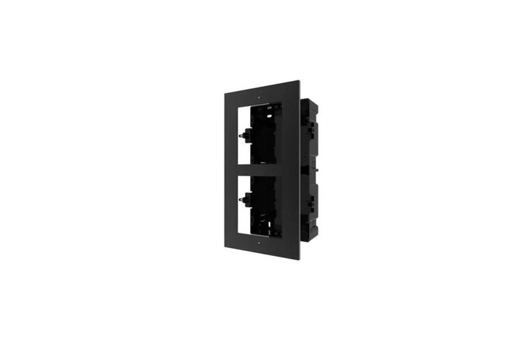 HikVision Hikvision DS-KD-ACF2/Zwart – 2-voudig Inbouwframe voor Modulaire Intercom