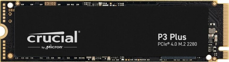 Crucial P3 Plus | 2 TB NVMe SSD | M.2 Gen4 | tot 5.000 MB/s Lezen | tot 4.200 MB/s Schrijven