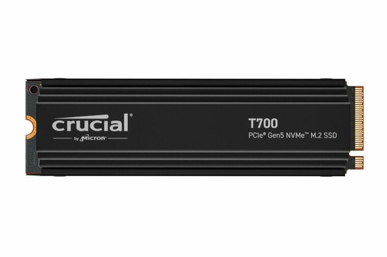 Crucial T700 | 2TB NVMe SSD | M.2 Gen5 | 12.400MB/s Lezen | 11.800MB/s Schrijven | Heatsink