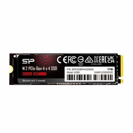 Silicon Power UD90 | 1TB NVMe SSD | M.2 Gen4 | 4.800MB/s Lezen | 4.200MB/s Schrijven