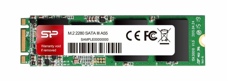 Silicon Power A55 | 256GB SATA SSD | M.2 | 560MB/s Lezen | 530MB/s Schrijven