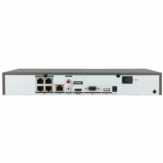 Camera set Hikvision DS-7604NXI-K1/4P met 2 x Hikvision DS-2CD1147G2H-LIU (2,8 mm) 4 MP ColorVu
