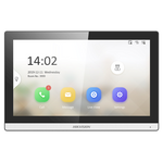 Hikvision DS-KH6350-WTE1, IP Binnenpost Zwart/Zilver, 7-inch