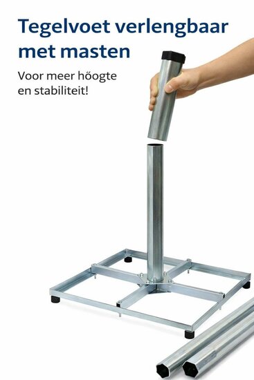 Xsarius Tegelvoet / Balkon standaard 4 x 30x30 cm
