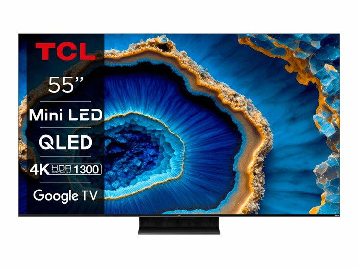 TCL 55C805 | 55" 4K Ultra HD QD-Mini LED Smart TV | Google TV | Dolby Vision IQ | 144Hz