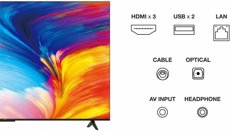 TCL 65P635 | 65'' Ultra HD 4K | LED Smart TV | Wifi | Google TV | HDR10 | 60Hz