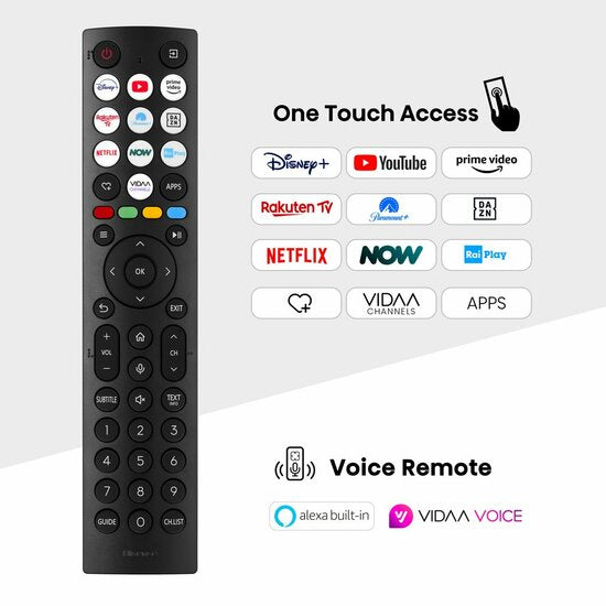 Hisense 75E79NQ 75" | 4K Ultra HD QLED Smart TV | VIDAA + Wifi | Dolby Vision voor Betoverende Beeldkwaliteit | Quantum Dot voor Rijke Kleuren | 60Hz