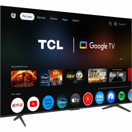 TCL 75P8K | 75" 4K Ultra HD QLED Smart TV | Google TV | Quantum Dot | Dolby Vision | 120Hz (2025)