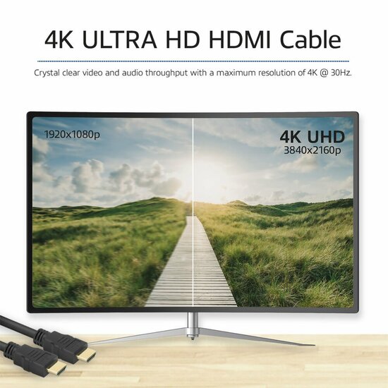 ACT AK3918 | 15 m High Speed HDMI Kabel v2.0 | HDMI Type A naar Type A | Zwart