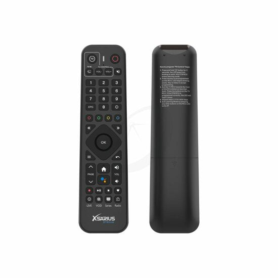 Xsarius BT RCU-A5 Advanced IR & Bluetooth Afstandsbediening with backlight Black Pure 4+ en Avant 4+ Ultra