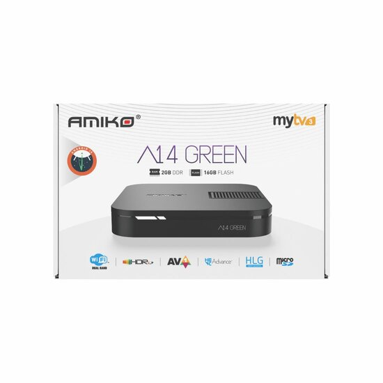 Amiko A14 Green Streaming Box 4K UHD