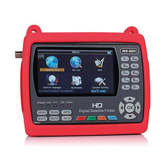 Satlink WS-6951 HD Satelliet meter DVB-S & DVB-S2  4K UHD