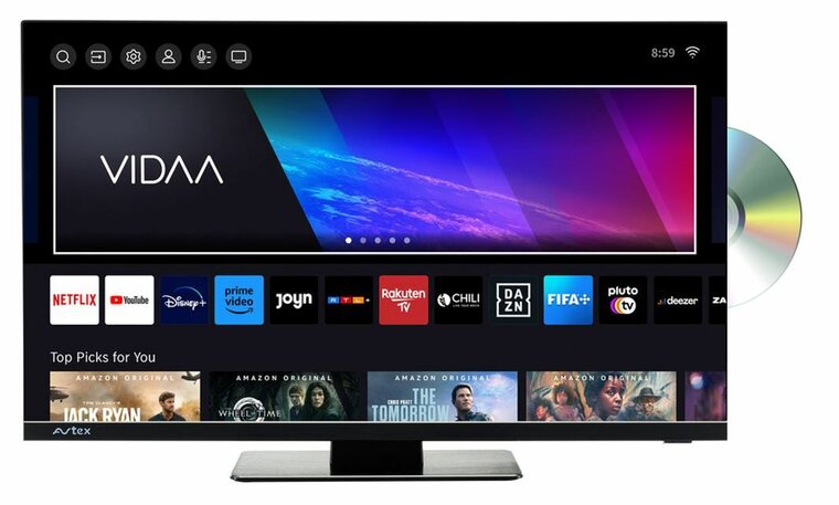 Avtex 24" VIDAA Full HD Smart TV + DVD