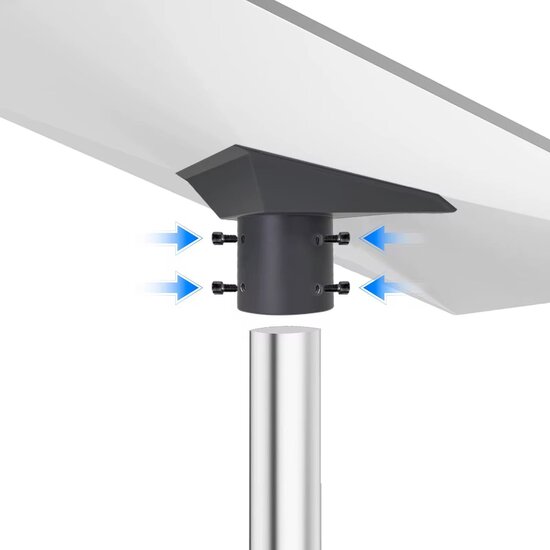 Universele Pijpadapter geschikt voor Starlink Gen 3 & Gen 4 – Paalmontage – Grijs