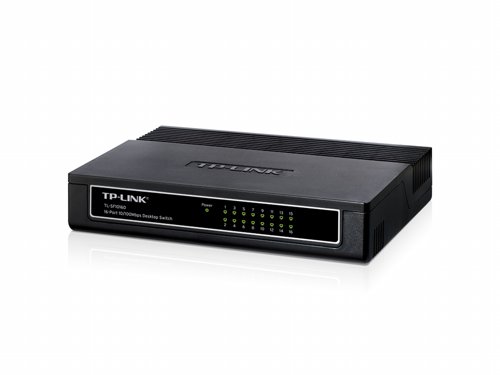 TP-LINK TL-SF1016D | Unmanaged Fast Ethernet Switch | 16 Poorten