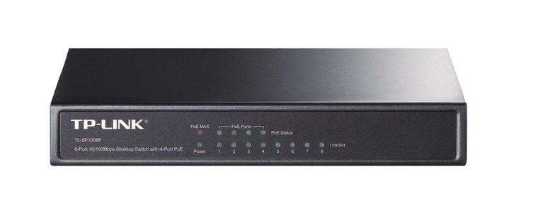 TP-Link TL-SF1008P | Unmanaged Switch | 8-poorts 10/100 Mbps | 4x PoE