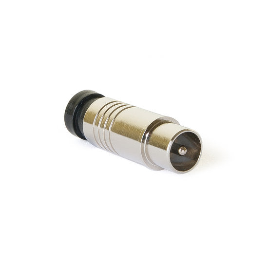 Compressie coax connector recht male