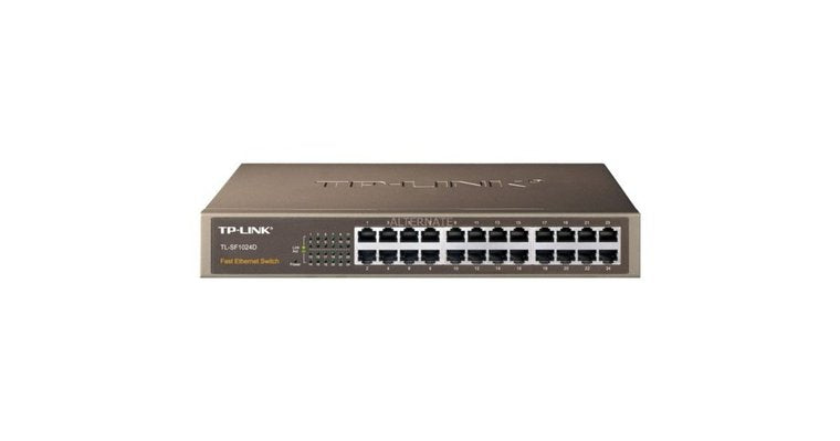 TP-Link TL-SF1024D | Unmanaged Switch | 24 Poorten | Fast Ethernet (10/100 Mbps) | Auto MDI/MDIX | Energiezuinig | Rackmount